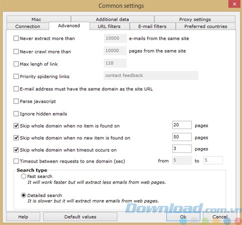 Cài đặt Atomic Email Hunter