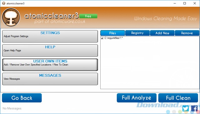Chọn thư mục để quét
