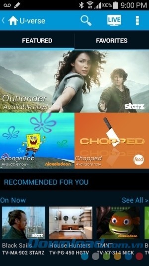 Giao diện AT&T U-verse cho Android