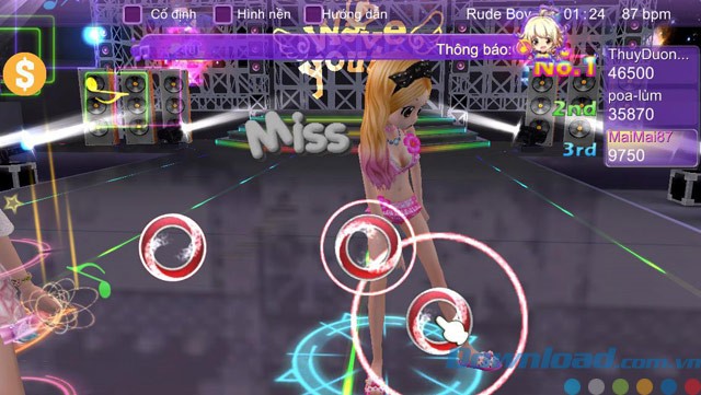 Giao diện chơi game Au Mobile