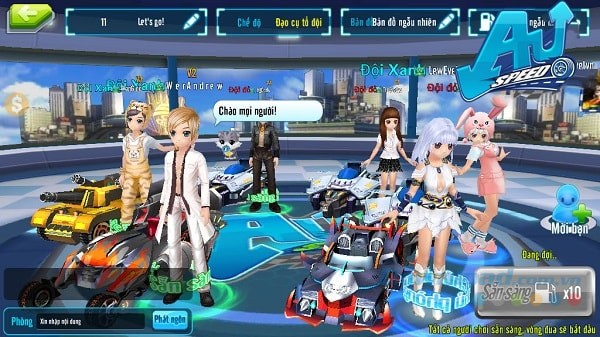 Giao diện game Au Speed