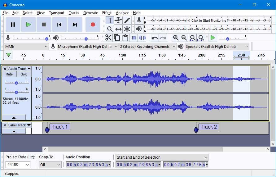 Cập nhật Audacity 2.3.3
