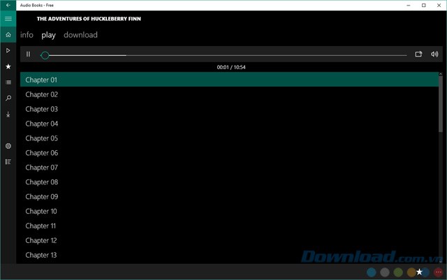 Nghe sách trong Audio Books cho Windows 10