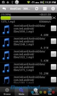 Ứng dụng sửa nhạc Audio Editor for Android