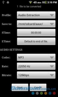 Audio Editor for Android hỗ trợ chuyển đổi audio