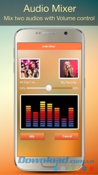 Audio MP3 Cutter Mix Converter and Make Ringtones cho Android hòa trộn âm thanh
