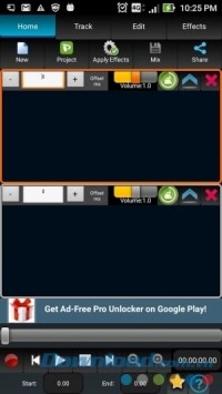 Giao diện AudioDroid: Audio Mix Studio cho Android