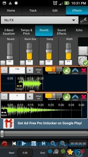AudioDroid: Audio Mix Studio cho Android chỉnh sửa độ vang âm thanh