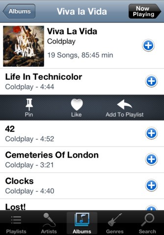 Audiogalaxy Mobile for iPhone
