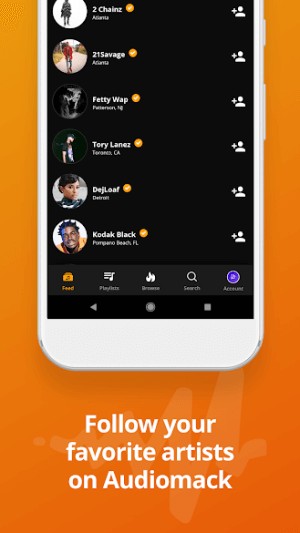 Theo dõi các nghệ sĩ bạn yêu thích