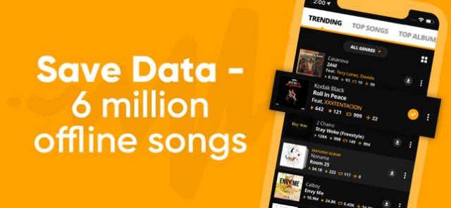 Tiết kiệm dữ liệu của bạn với 6 triệu bài hát offline