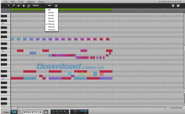 Giao diện AudioSauna