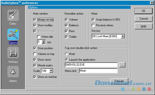 Tùy chọn để cá nhân hóa ứng dụng