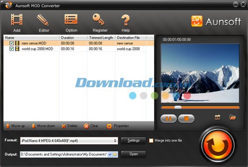 Aunsoft MOD Converter