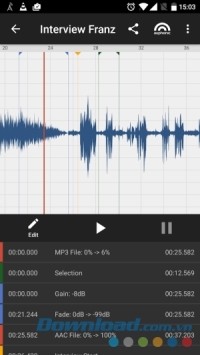 Auphonic Edit cho Android chỉnh sửa âm thanh