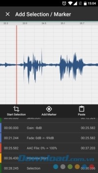 Auphonic Edit cho Android giàu tính năng