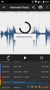 Auphonic Edit cho Android dễ sử dụng
