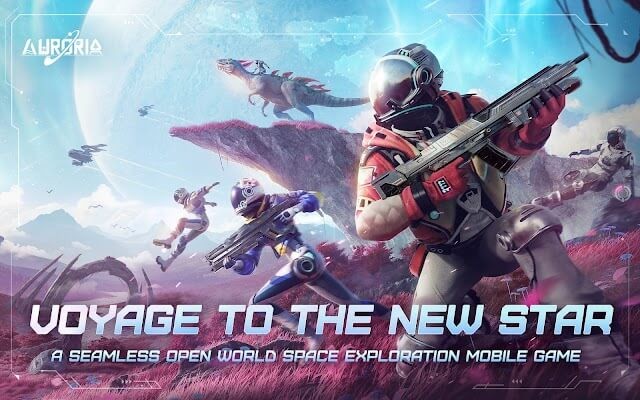 Xây dựng cơ sở của bạn trên hành tinh lạ trong game Auroria: a playful journey