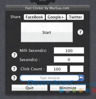 Cài đặt phím tắt