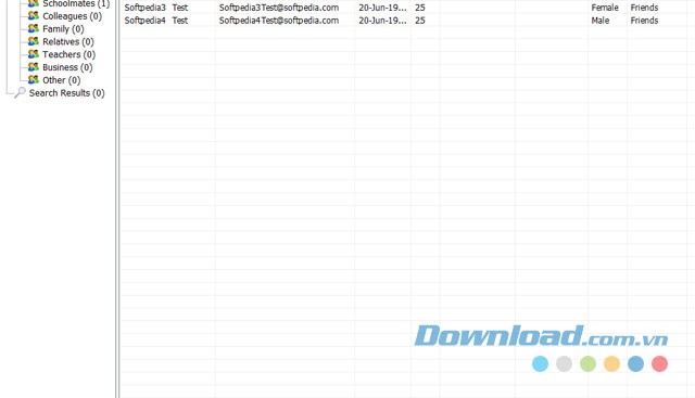 Giao diện chính của ứng dụng Auto Mail Sender Birthday Edition cho máy tính