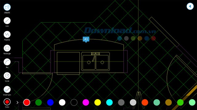 Giao diện AutoCAD 360