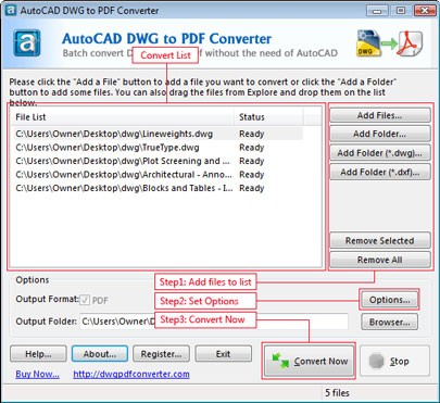 AutoCAD DWG to PDF Converter