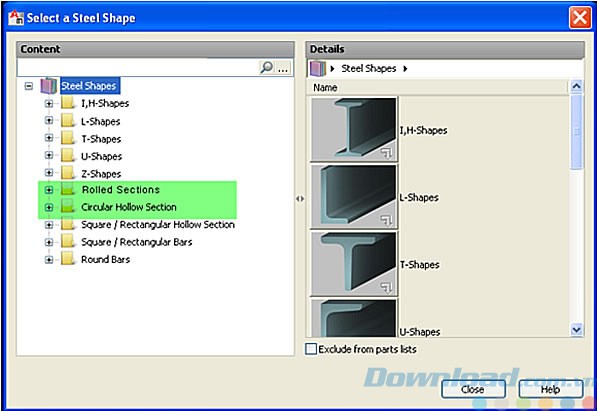 Thư viện nội dung JIS của AutoCAD Mechanical