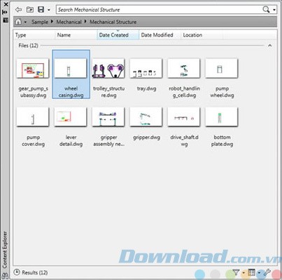 Content Explorer của Autodesk