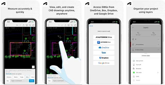 Mở, chỉnh sửa và tạo ra các bản vẽ CAD với ứng dụng AutoCAD cho Android