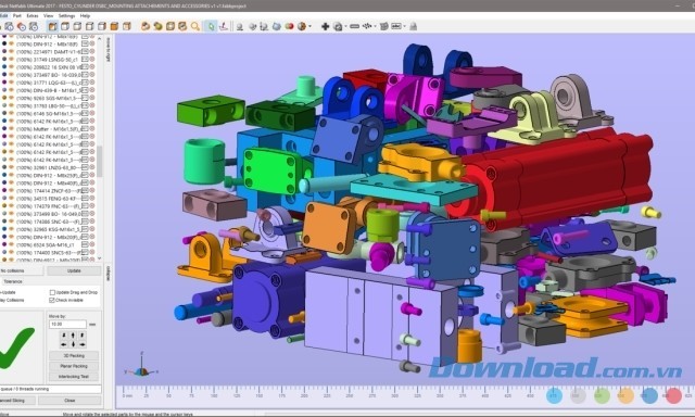 Giao diện chính của phần mềm thiết kế Autodesk Netfabb cho máy tính