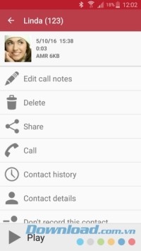 Tùy chỉnh file thu âm của Automatic Call Recorder Pro cho Android