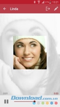 Giao diện thu âm của Automatic Call Recorder Pro cho Android