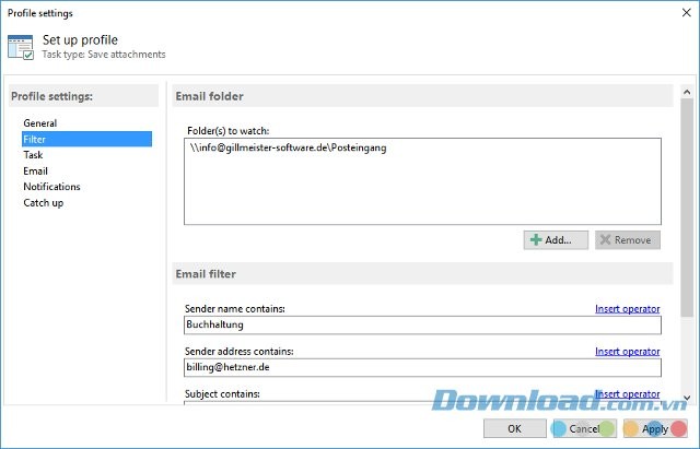 Automatic Email Processor lọc email tự động