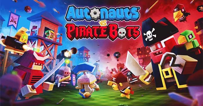 Autonauts vs Piratebots là game hành động kết hợp chiến thuật có đồ họa độc đáo