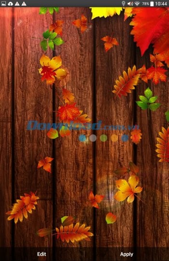 Giao diện ứng dụng Autumn Time