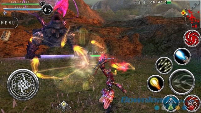 Đối đầu với boss hung hãn trong game Avabel Online