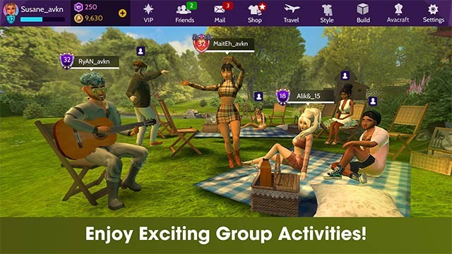 Rất nhiều hoạt động cộng đồng được cập nhật hàng tuần trong Avakin Life