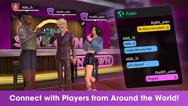 Kết nối với người chơi trên khắp thế giới