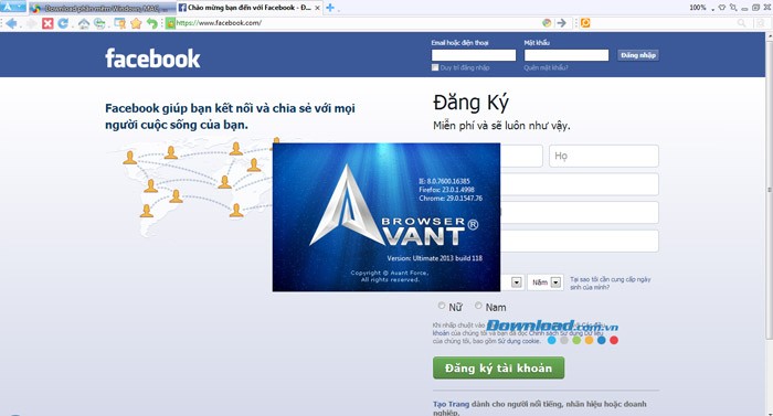Avant Browser trên Windows