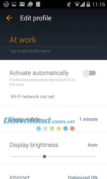 Avast Battery Saver cho phép chỉnh sửa Profile