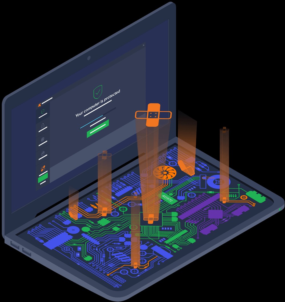 Minh họa cho tính năng Patch Management của Avast