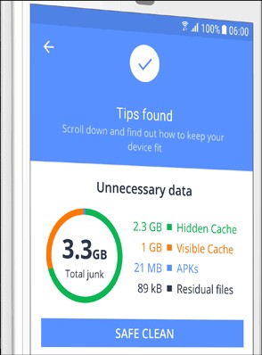 Avast Cleanup android nâng cấp bộ nhớ
