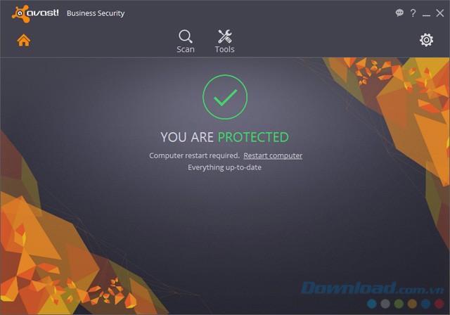Giao diện của Avast Business Security