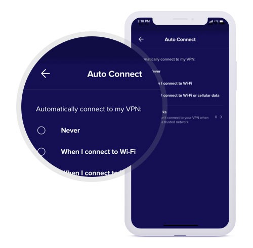 Chế độ Auto Connect giúp kết nối VPN tự động mỗi khi truy cập Internet