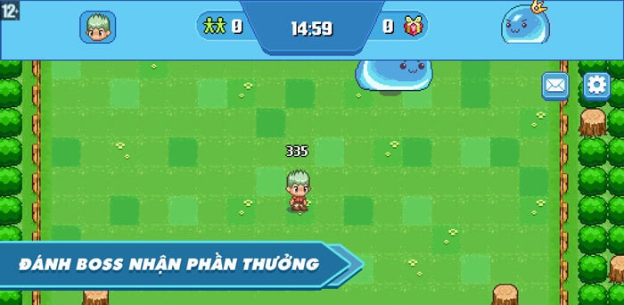 Đặt bom, đánh boss để nhận phần thưởng