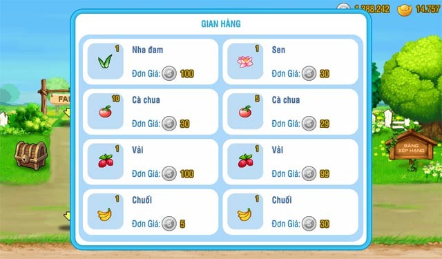 Gian hàng của bản thân