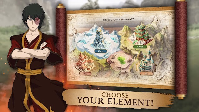 Chọn nguyên tố của bạn trong Avatar: Realms Collide