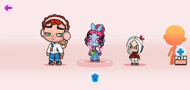 Avatar World cho phép bạn tùy chỉnh 3 nhân vật