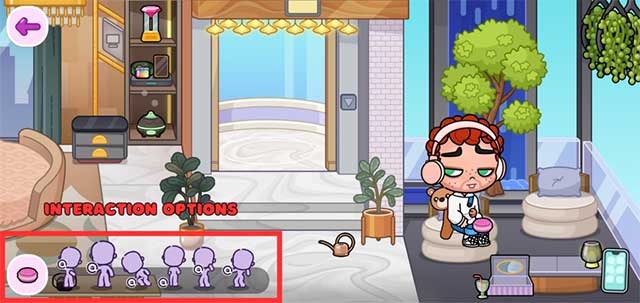 Kéo đồ vật vào tay nhân vật của bạn để tương tác với chúng