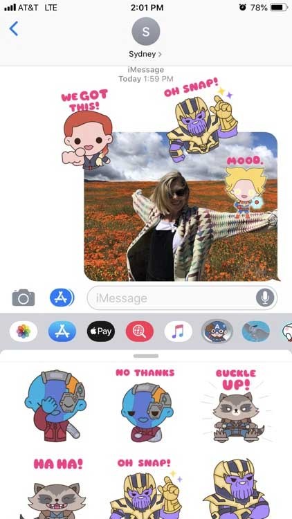 Tải Avengers: Endgame Stickers từ App Store với giá $1,99